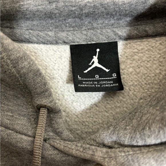 Air Jordan Grey Hoodie Size Large - Picture 5 of 8